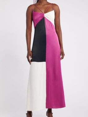 green and pink striped golf dress Pink & Green Striped Dress – H Kyle Boutique main image 0
